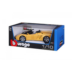 Bburago 1:18 Gold Lamborghini Gallardo Spyder