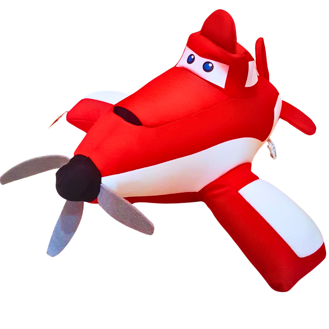 Red Airplane Plush Toy with Propeller – Soft and Fun Stuffed Toy for Kids