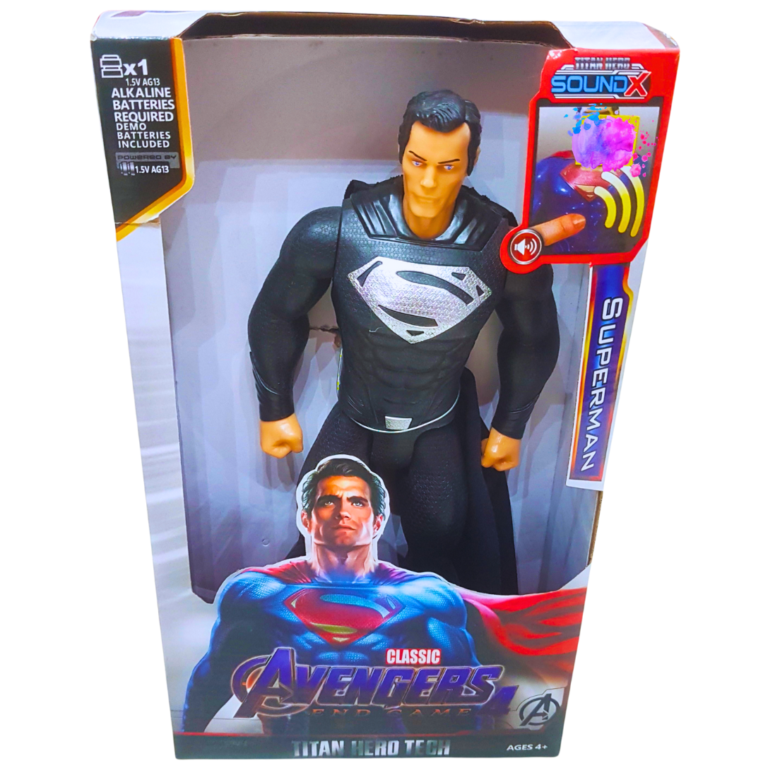 DC Comics Superman Action Figure - Titan Hero Tech with Sound FX