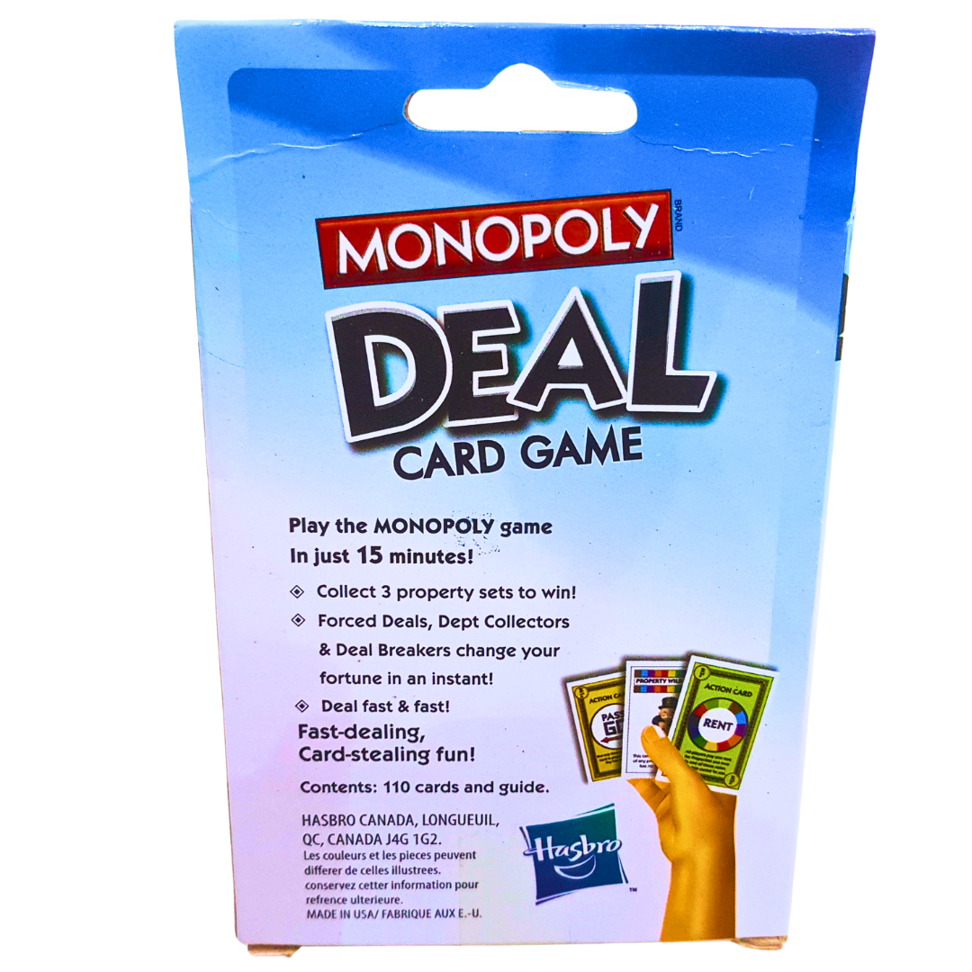 Monopoly Deal Card Game – Fast-Paced Fun in 15 Minutes, Family Game for Ages 8+, 2-6 Players