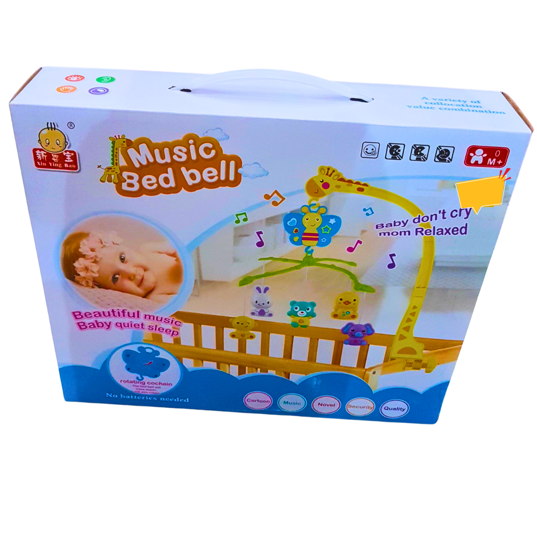 Musical Bed Bell - Soothing Crib Mobile with Gentle Music for Newborns