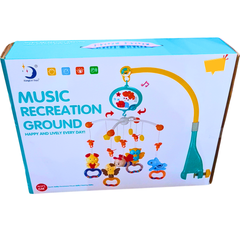 Musical Recreation Crib Mobile - Rotating Toys & Soothing Melodies for Baby Relaxation (0+ Months)