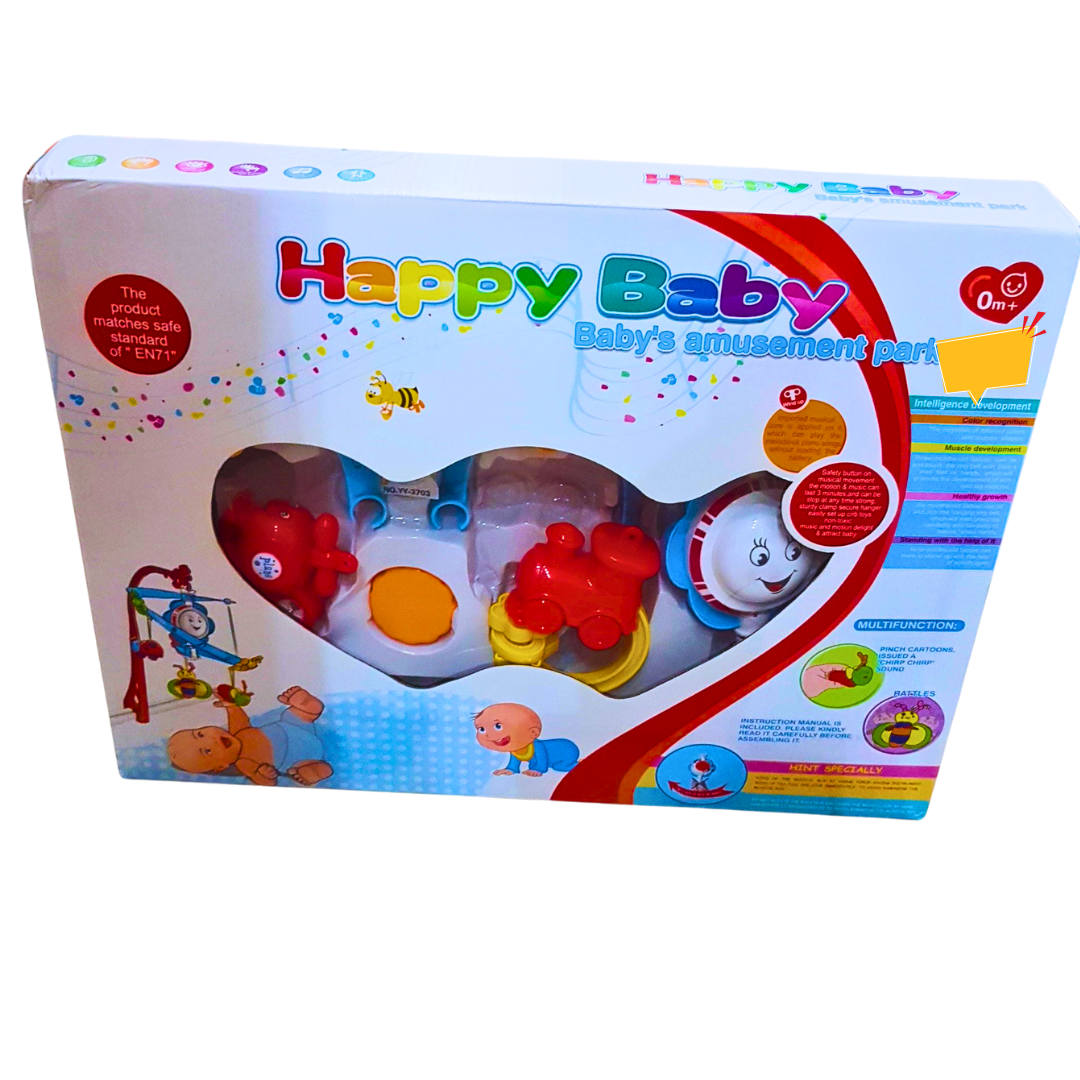 Happy Baby Amusement Park Toy Set - Multifunctional Play & Sensory Development for Infants (0+ Months)