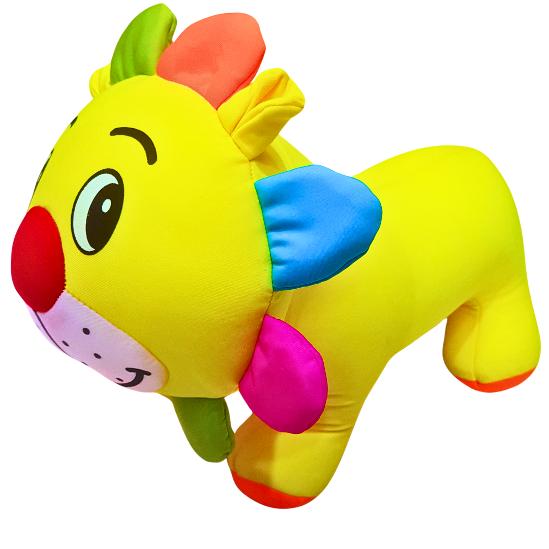 Colorful Lion Plush Toy with Rainbow Mane – Soft and Cuddly Stuffed Animal for Kids