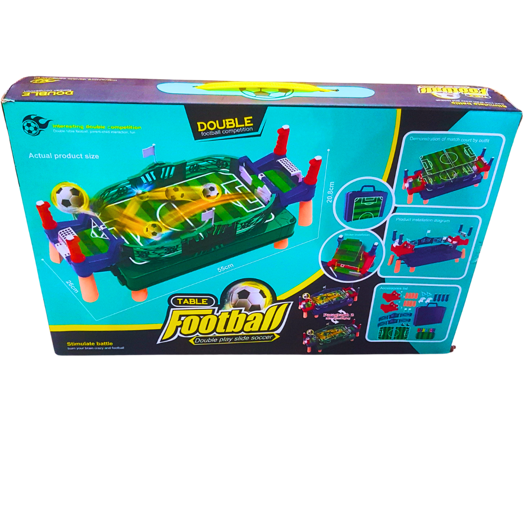 Double Play Slide Soccer Table Football Game - Fun Competitive Toy for Kids | Interactive 2-Player Football Action for Ages 3+