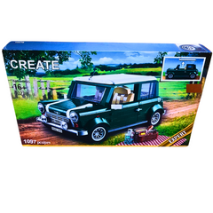 Classic Mini Cooper Building Set - Expert Model Car Kit, 1097 Pieces