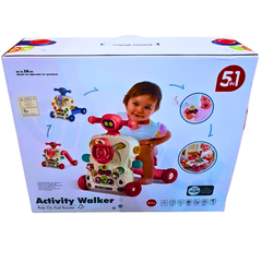 Bibi-inn 5-in-1 Activity Walker – Ride-On, Scooter, and Baby Walker with Lights, Sounds & Play Features | For Ages 6+ Months