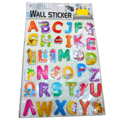 Character-Themed Alphabet Wall Stickers – Fun & Educational Decorative Stickers for Kids’ Rooms & Playrooms