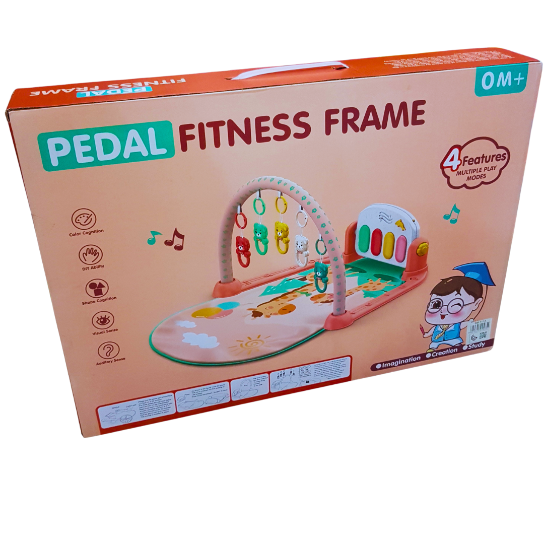 Pedal Fitness Frame for Infants - Interactive Play Gym with Music and Toys