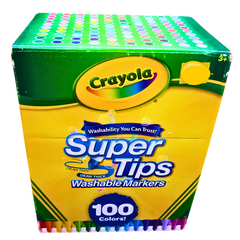 Crayola Super Tips Washable Markers | 100 Colors | Draw Thin & Thick Lines | Safe for Kids 3+