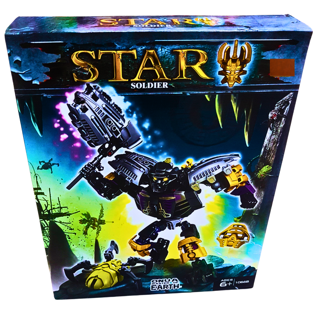 Star Soldier Building Block Set - Onua Master of Earth Action Figure for Ages 6+