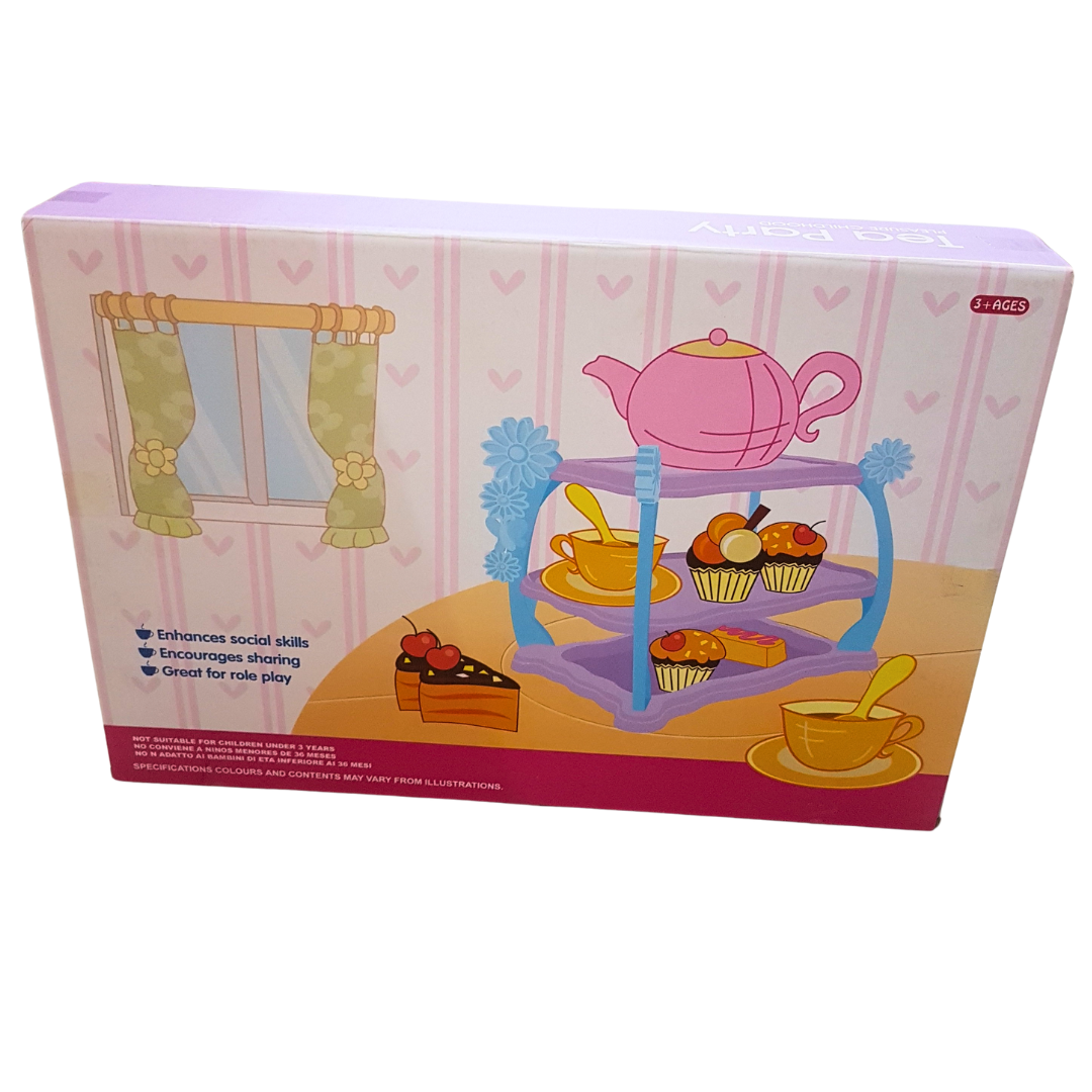 Polka Dot Tea Party Set – Colorful Play Tea Set for Kids