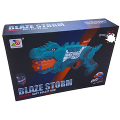 Blaze Storm Dinosaur Soft Bullet Gun - Fun Dart Blaster for Kids 8+