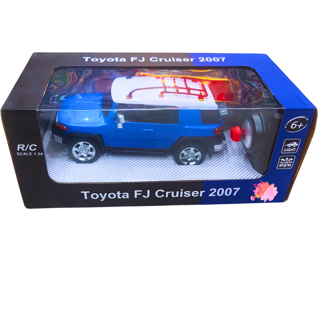 Toyota FJ Cruiser 2007 RC Car - 1:24 Scale Remote Control SUV with Realistic Lights | High-Performance Toy Car for Kids Aged 6+