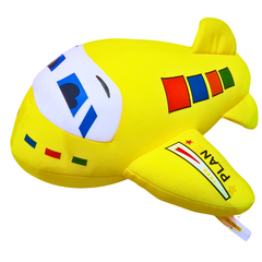 Yellow Airplane Plush Toy with Colorful Details – Soft and Fun Stuffed Toy for Kids