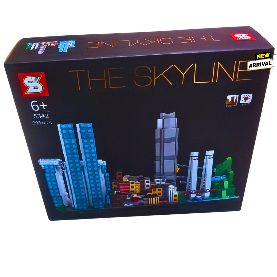 The Skyline – 908+ PCS City Landmark Building Set for Kids (6+)