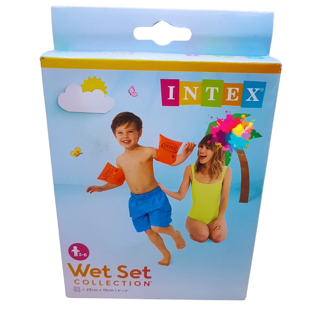 Intex Wet Set Collection - Inflatable Arm Bands for Kids Ages 3-6