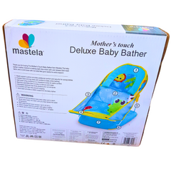 Mastela Deluxe Baby Bather | Adjustable Bath Seat with Head Support and Foldable Design | 0+ Months