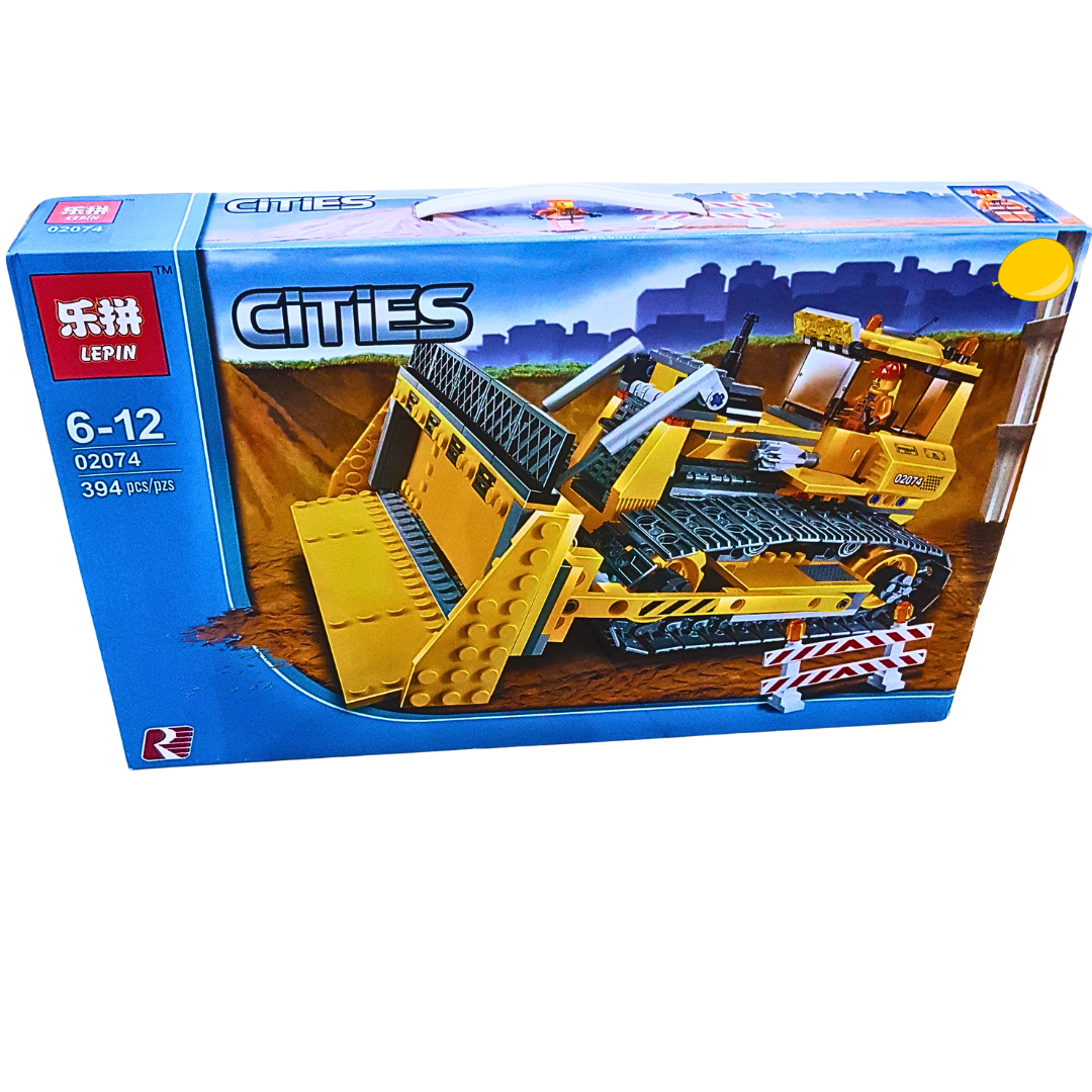 Lepin Cities Bulldozer Construction Set – 394 Pieces | Ages 6-12 | Creative Building Blocks