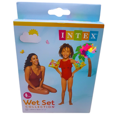 Intex Wet Set Collection - Inflatable Tropical Arm Bands for Kids Ages 3-6