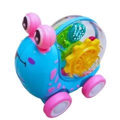 Funny Snail Toy Car - Colorful Push and Go Activity Toy for Toddlers ( Each sold separtely )