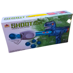 Dino Shoot Gun - Soft Bomb Launcher with Lights and Sound for Kids 3+