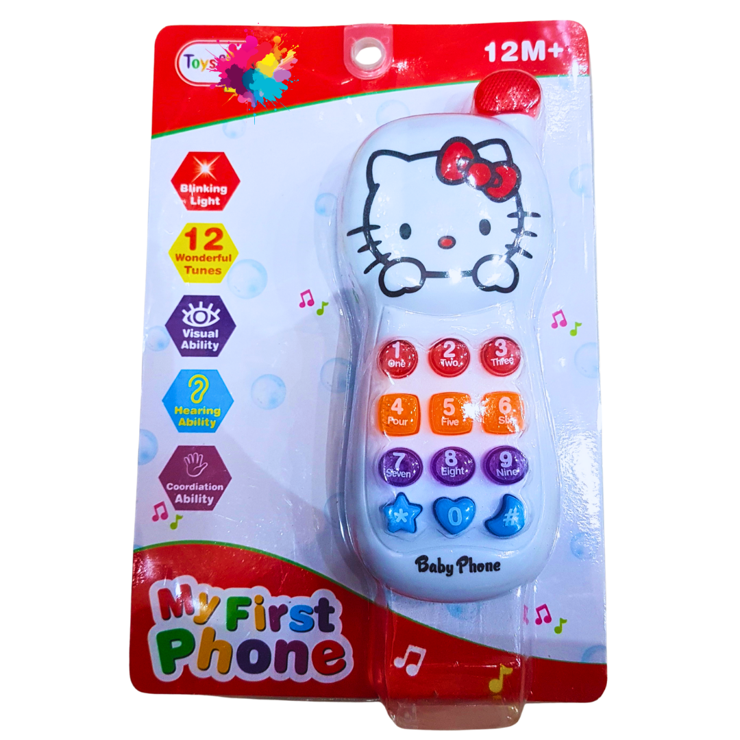 My First Phone" Baby Toy with Lights and Music - Hello Kitty Edition for Ages 12 Months+