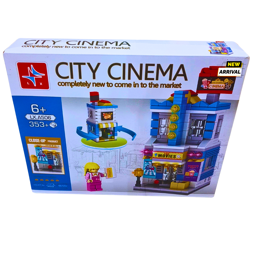 City Cinema – 353+ PCS Movie Theater Building Set for Kids (6+)