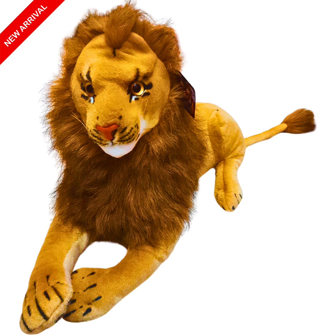 Majestic Plush Lion with Realistic Mane – Soft Stuffed Animal Toy for Kids