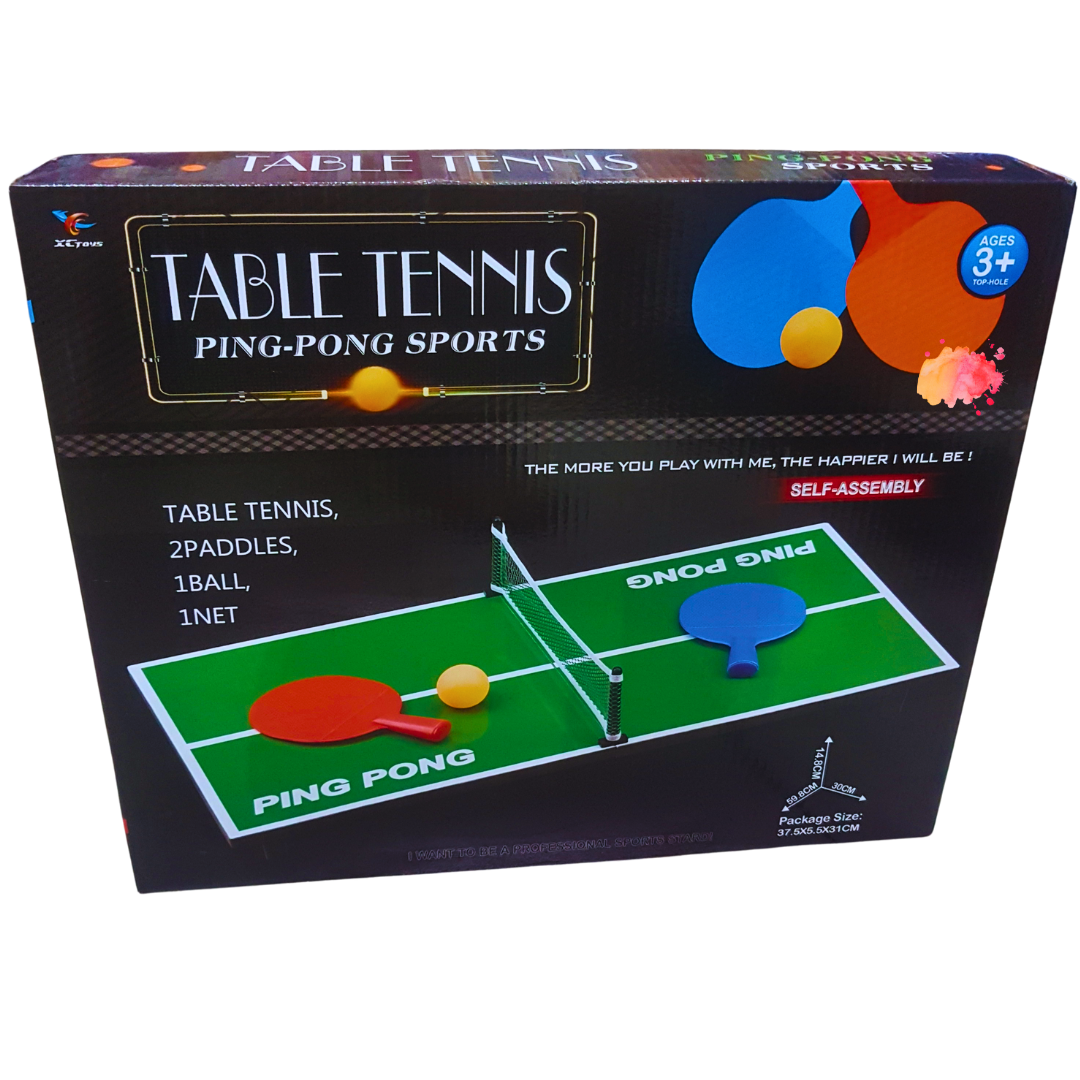 Table Tennis Ping-Pong Sports Set for Kids - Self-Assembly, Ages 3+