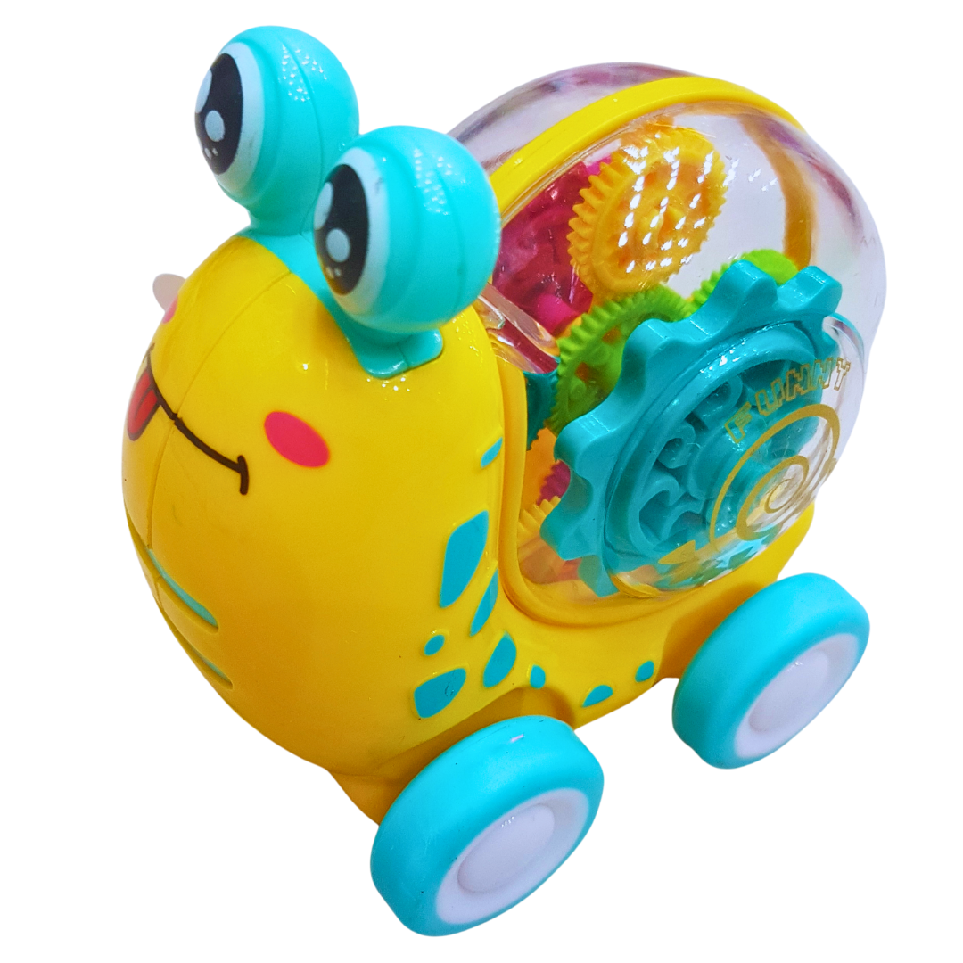 Funny Snail Toy Car - Colorful Push and Go Activity Toy for Toddlers ( Each sold separtely )