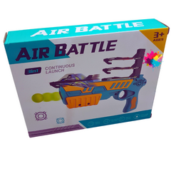 Air Battle 3-in-1 Continuous Launch Toy Gun for Kids - Ages 3+