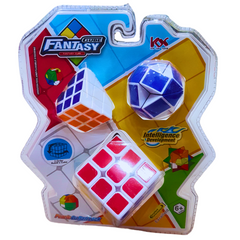 Fantasy Cube Puzzle Set - Brain Teasing Rubik's Cubes for Kids 6+