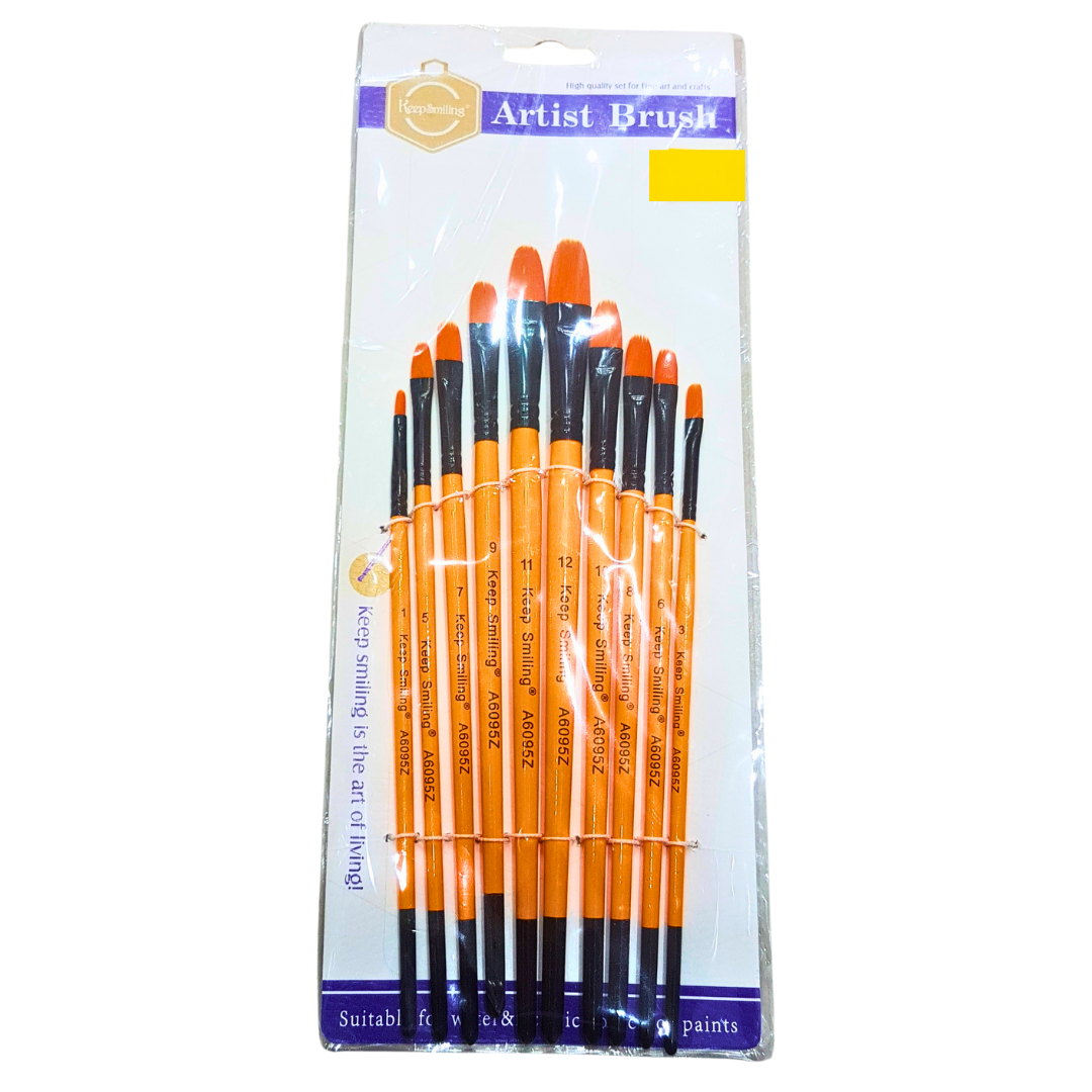 Artist Brush Set – 10-Piece High-Quality Paint Brushes for Acrylic, Oil & Watercolor – Ideal for Kids & Adults Arts & Crafts