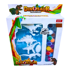 DIY Dinosaur Painting Kit for Kids – Fun & Educational Arts & Crafts Set with 3D Dinosaur Models and Paints | Ages 3+