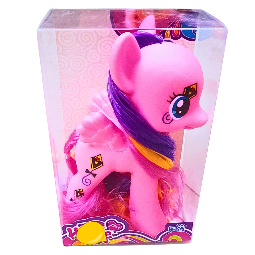 Magical Fantasy Pony Toy - Colorful Collectible Horse with Mane - Available in 6 Colors (each color sold separately)