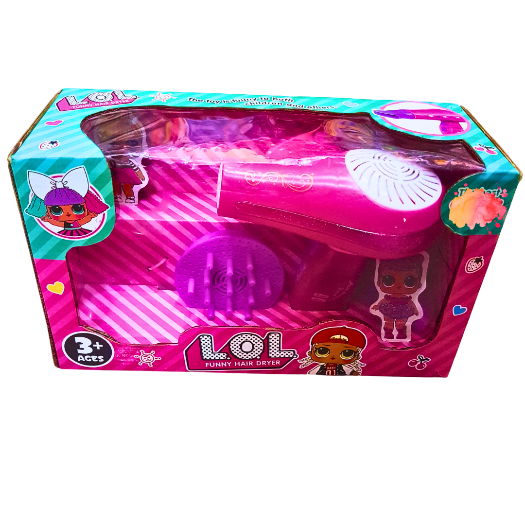 LOL Surprise! Funny Hair Dryer Toy – Pretend Play Beauty Set for Kids