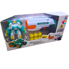 Shoot X Transformable EVA Ball Blaster and Robot Set