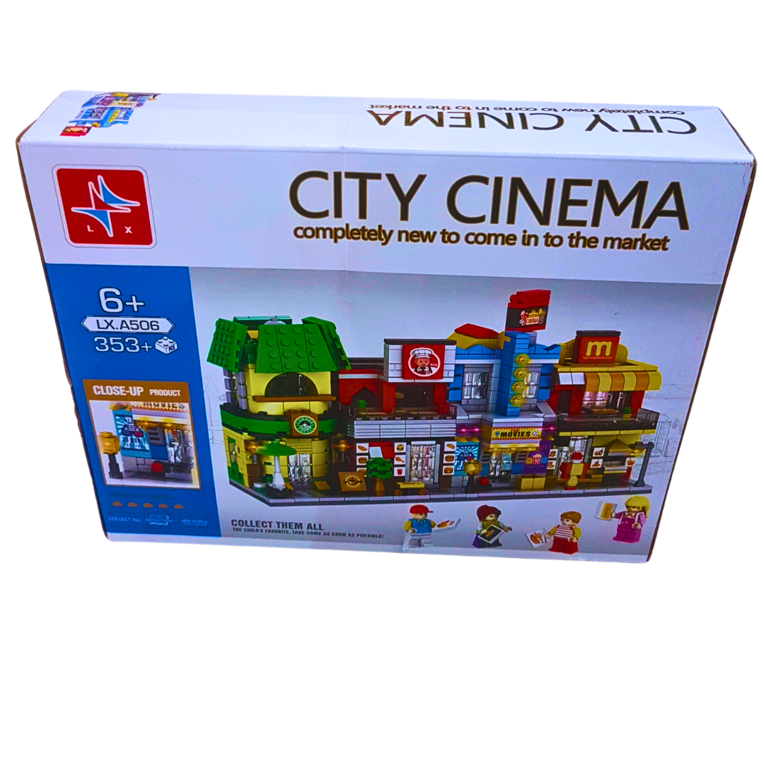 City Cinema – 353+ PCS Movie Theater Building Set for Kids (6+)