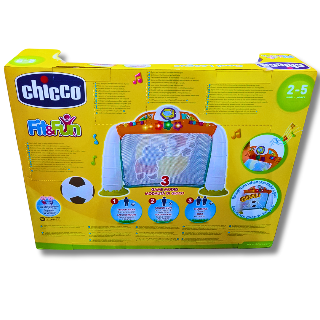 Chicco Fit & Fun Goal League Soccer Toy | Interactive Sports Game for Kids | Ages 2-5