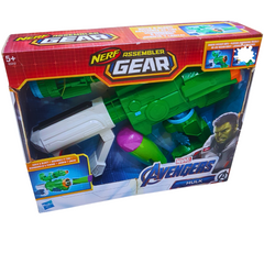 Nerf Assembler Gear Avengers Hulk Blaster - Customizable Dart Blaster for Kids 5+