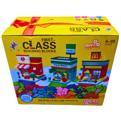 First-Class Building Blocks Set – 802 PCS DIY Mini City for Kids (6-99 Years)