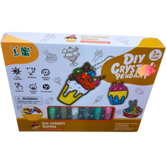 DIY Crystal Pendant Kit - Ice Cream Series Creative Painting Set for Kids