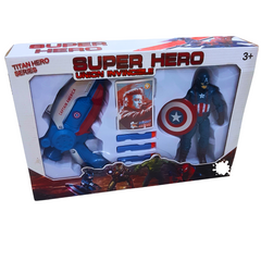 Captain America Action Figure with Shield and Blaster - Titan Hero Series