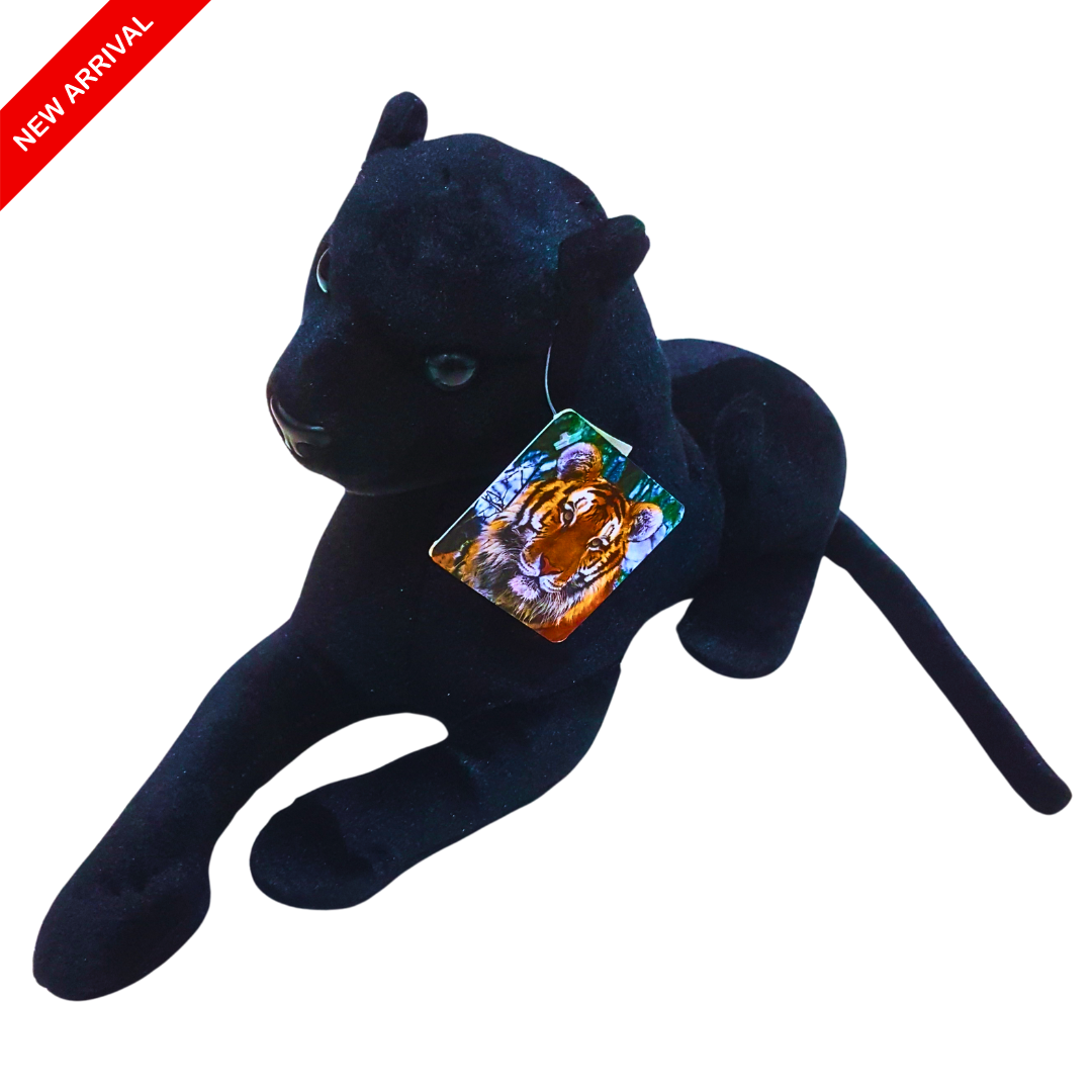 Black Panther Plush Toy – Soft and Realistic Stuffed Animal for Kids