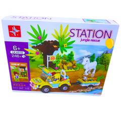 Station Jungle Rescue Building Set | 246+ Pieces | Jungle Adventure for Kids | Ages 6+