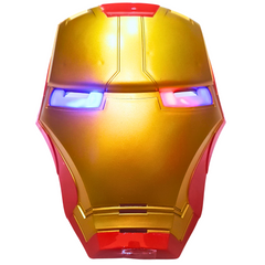 Iron Man Hero Mask for Kids – Light-Up Eyes Superhero Costume Accessory – For Ages 3+