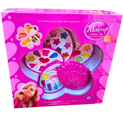 Fashion Girl Makeup Playset - Flower-Shaped Beauty Kit for Kids, Ages 6+