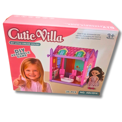 Cutie Villa DIY Dream House Playset – 31 & 35-Piece Assemble Game for Kids