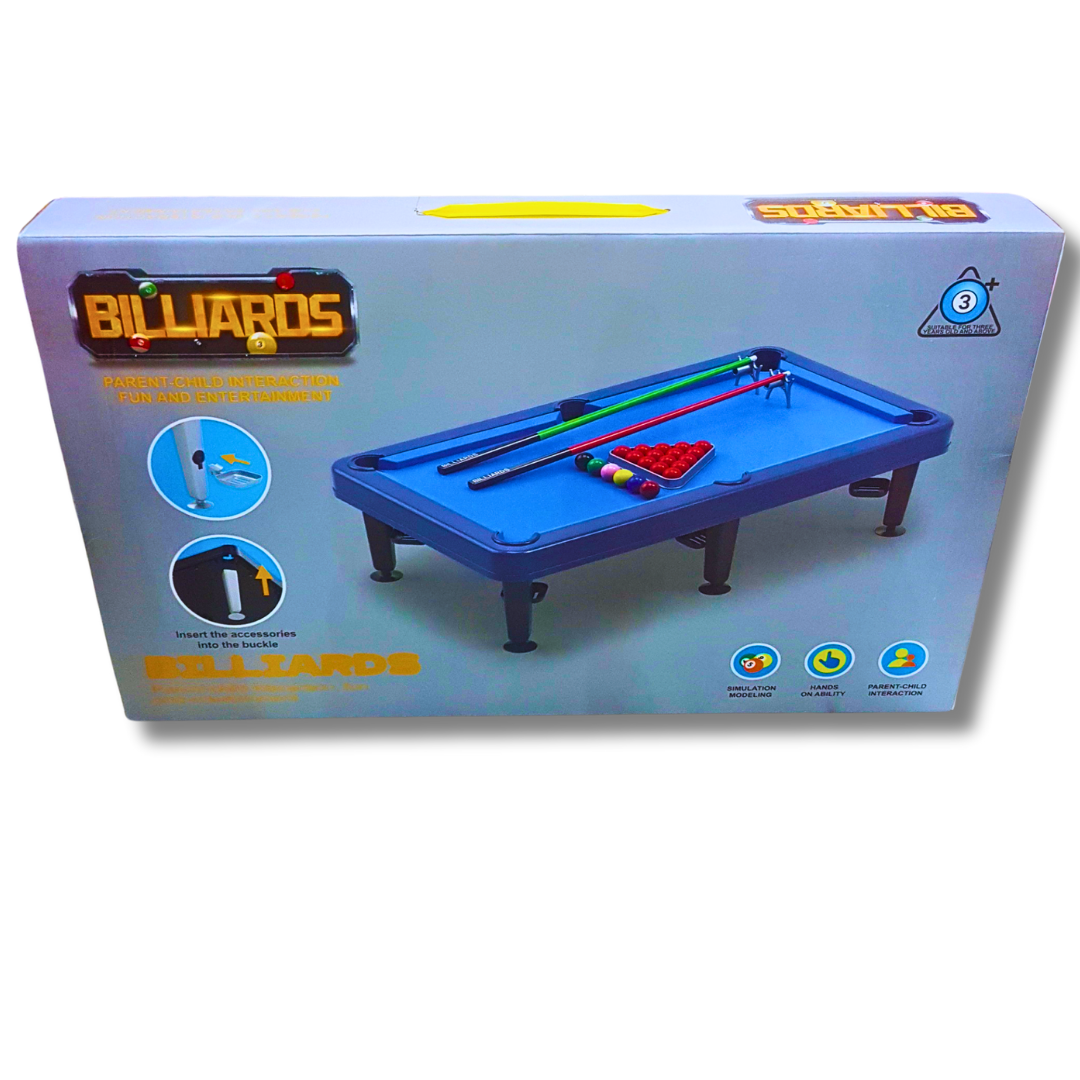 Mini Billiards Table Playset for Kids | Portable Snooker Game for Family Fun & Skill Development